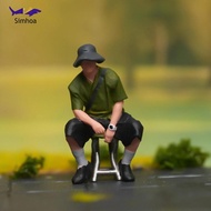 Simhoa 1:64 Scale Figure, Minifigure for Diorama, Miniature, People Figure, Tiny People Model for Fa
