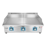 Gmax เตาย่างสเต็ก เตาหน้าเรียบ Steak Griddle Grill รุ่น ZL-Series หน้าร่องผสม เตาย่างแก๊ส