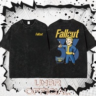 UNBR Long Sleeve T-Shirt Fallout left chest cartoon right Vault-Tec Vault33 below retro
