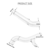 REALZION F750 GS Exhaust Middle Pipe Motorcycle Slip-On Link Pipe Connect Tube For BMW F750GS F850GS