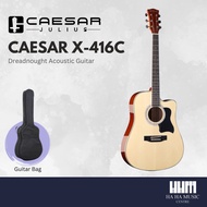 Caesar X-416C Dreadnought Beginner Acoustic Guitar, Natural