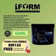 IForm Ice Soothing Spa 500ml Cool ScalpTreatment Mask Improve Scalp itching & Split Ends Anti Dandru