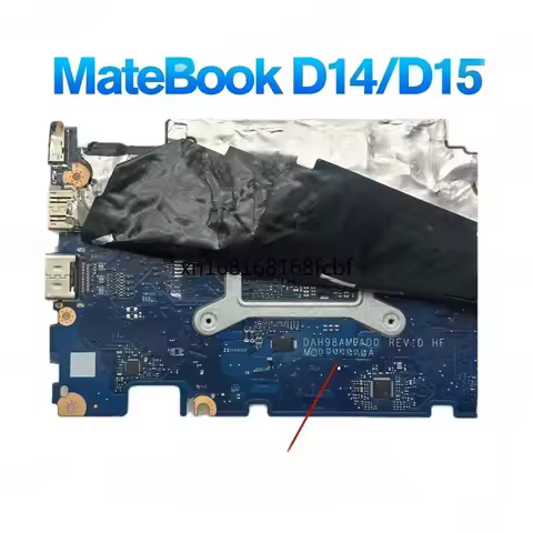 D14 D15 Laptop Motherboard With R5-3500 R7-3700 CPU 8GB/16GB-RAM NBL-WAQ9HNR H98A BOHK-WAX9X MateBoo