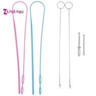 6 Pieces Sewing Loop Kit, Loop Turner Hook Flexible Drawstring Threader Metal Tweezers Long Loop Tur