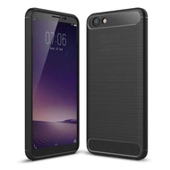Vivo Y71 Carbon Fiber Slim Brushed Line Medium Hard TPU Casing Cover