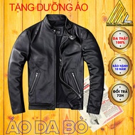 Mens genuine cowhide collar coat-5 years warranty