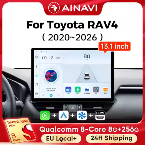 Ainavi 13.1 Inch For Toyota RAV4 2019 2020 2021 2023 2025 XA50 HDMI 2K Car Radio Carplay Wireless An