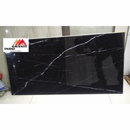Granit Nero Black Hitam Berserat Glossy Hitam 60x120 Kw1