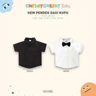 KEMEJA Bohopanna Short Shirt Bow Tie Boys Shirt Top Bow Tie