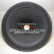 Daun speaker 15 inch lubang 2 inch coating