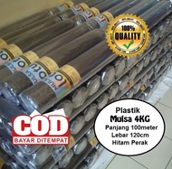 mulsa plastik mulsa pertanian hitam perak 1 rol roll 100 meter lebar 120 cm tanaman cabe tomat timun