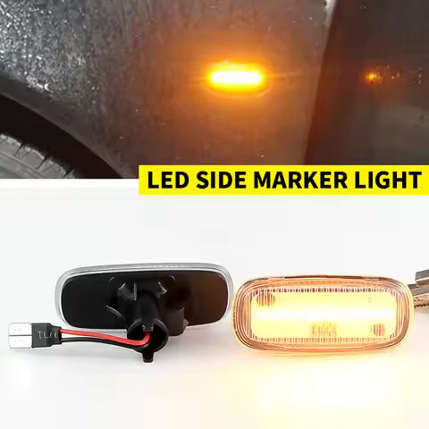 2pcs yellow led side Marker Indicator light For Audi A3 S3 8L 00-03/A8 D2 99-02/Audi TT 8N 00-06 OEM