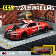 Chaiper Alloy Car Model 1:24 Audi R8 LMS Racing Supercar Children's Toys Glow Two Doors