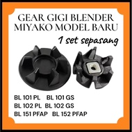 One Set of Miyako BL 152 GF Blender Gears and Connectors - compatible