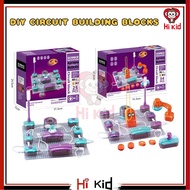 [SG Seller]DIY Science Circuit Building Set STEM Circuit Blocks Science Kit Electronic Building Toy 