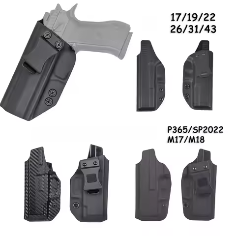 PVC Holster For 1911 Glock 17 19 26 43 43X Tauru M17 P07 P365 PPQ Inside Waistband Concealed Carry B