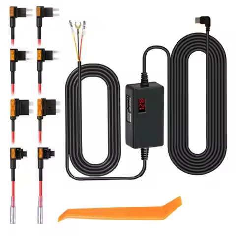 A89Q-Circuit Low Voltage Protection Hardwire Kit For 70Mai Type-C USB 12V 24V To 5V- For 70Mai T800