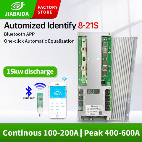 JBD AP21S004 8S-21S LFP NMC 24V 36V 48V 60V 72V 80A 100A 120A 150A 200A Smart BMS with UART RS485 CA