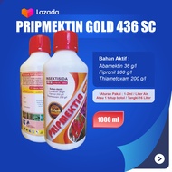 INSEKTISIDA PRIPMEKTIN GOLD 1L 436SC ABAMEKTIN/FIPRONIL/THIAMETOXAM/PUPUK CAIR/ABACEL/AMISTARTOP
