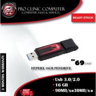 Kingston Data Traveller HyperX Fury - 16GB - HXF30/16GB - Red