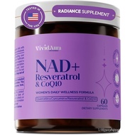 NAD Supplements for Women - Radiance Formula with Resveratrol, CoQ10, Turmeric & BioPerine - Cellula