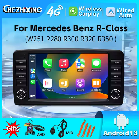 Android Car Radio For Mercedes Benz R Class R350 W251 R280 R300 R320 9 inch Video Multimediale Per A