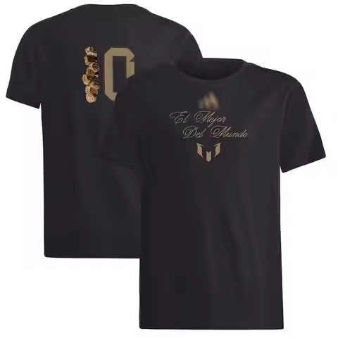 2026 Messi Ballon D'Or Short Sleeve T-shirt. Messi's 8-time Ballon D'Or Commemorative Short Sleeve w