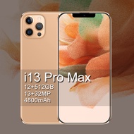 ใหม่สมาร์ท i13promax โทรศัพท์มือถือ 6.7 นิ้วหน้าจอขนาดใหญ่บัตรโทรศัพท์คู่ 4800mAh แบตเตอรี่โทรศัพท์มือถือธุรกิจ