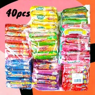 40pcs Bika Bagi-Bagi Pika Corn Stick, Big D, Bing Bing [Chocolate/Strawberry/Seaweed/