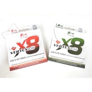 STRIKE 2 VERTEX 838 X8 100% PE FIBER FISHING LINE (300M)