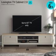 Synergy House Lexington Tv Cabinet 2.0 6ft Wide Up to 65" Tv Cabinet | Kabinet Tv | Rak Tv