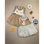 BABY CLOTHES WITH BALLOON SLEEVES 0-6 MONTHS / BEAUTIFUL CHILDREN'S DRESS / Planet Kidz Rabbit Baby 