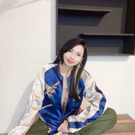 TAILOR TOYO 東洋 靛藍x粉黑 雙面穿橫須賀刺繡棒球外套