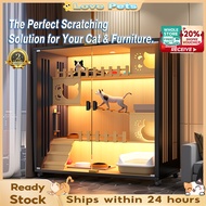 Waterproof Cat Villa Premium Wood Tempered Glass Cat House Wooden Cat Cage For Cat Cat House Outdoor
