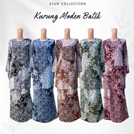 Baju Kurung Moden Batik Material Jacquard Silk KMD Julia Latifa