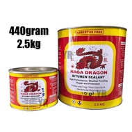 Naga Dragon Bitumen Sealant 2.5KG & 440GM  Sealant Compound Roofing Leaking Use Tar Hitam