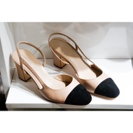 Office with toe cover and heel strap 6 minutes