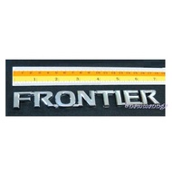 (1 Piece) FRONTIER Logo NISSAN NAVARA D21 D22 D40 Plated Year 1990-2017 17 Cm Sticker Sign
