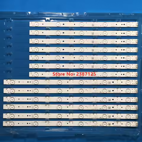 1Set (16PCS*5LED+8PCS*6LED) LED Backlight Strip For 65E6000 65M6E 65E390E 65U2 5800-W65002-LR10 5800