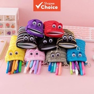Creative Caterpillar Zipper Pencil Case School Stationery Storage Bag Cute Pen Holder Student Pen Ca