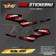 HONDA Striping List Variation Stickers WIN 100HONDA - WIN 100 Racing Design Accessories Striping Sti