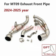 NEW For YAMAHA MT09 R9 FZ09 XSR900 Tracer 9 900 GT 2024-2025 Motorcycle Exhaust Front Pipe Slip on M