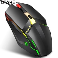 Wired Mouse 1600DPI 125HZ Backlight Ergonomic Office Mouse Quiet Click Gaming Mice For Laptop PC Gamer Desktop