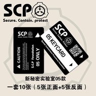 Scp card sticker black card SCP foundation card le scp Card sticker black Card SCP foundation Card G
