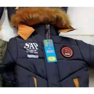 EF321/DU519 winter fur jacket for boys 2-5 years old