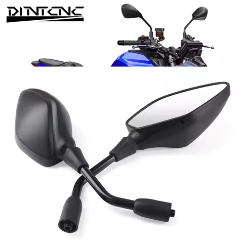 Motorcycle Left Right Side Mirrors For YAMAHA MT-10 MT09 MT07 MT03 XJ6 FZ1 FZ8 FZ6 Tracer9 TRACER 90