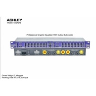 ASHLEY EQUALIZER MQX 215 OUTPUT SUB DUAL CHANNEL STEREO