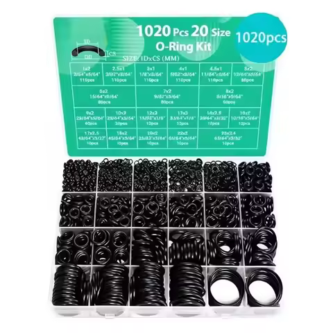 Durable Air Conditioning O Ring Kit Maintenance Nitrile Rubber Seal Rubber O-Rings High-pressure Wea