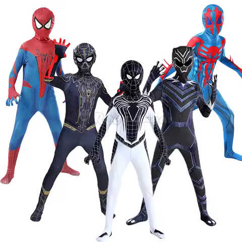 New Black Panther Spider Man No Way Home Cosplay Costume Zentai Spiderman Costume Superhero Bodysuit