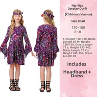 Retro Disco 70s 80s Hippie Halloween Stage Performance Costume